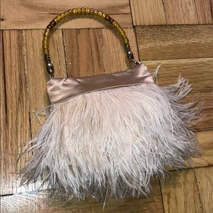 Cutest ostrich feather bag